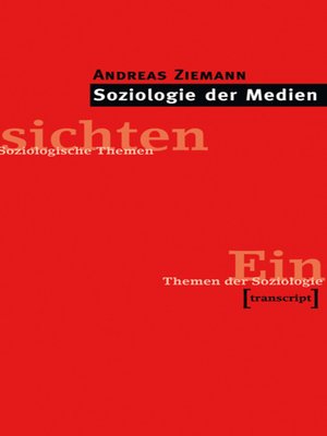 cover image of Soziologie der Medien